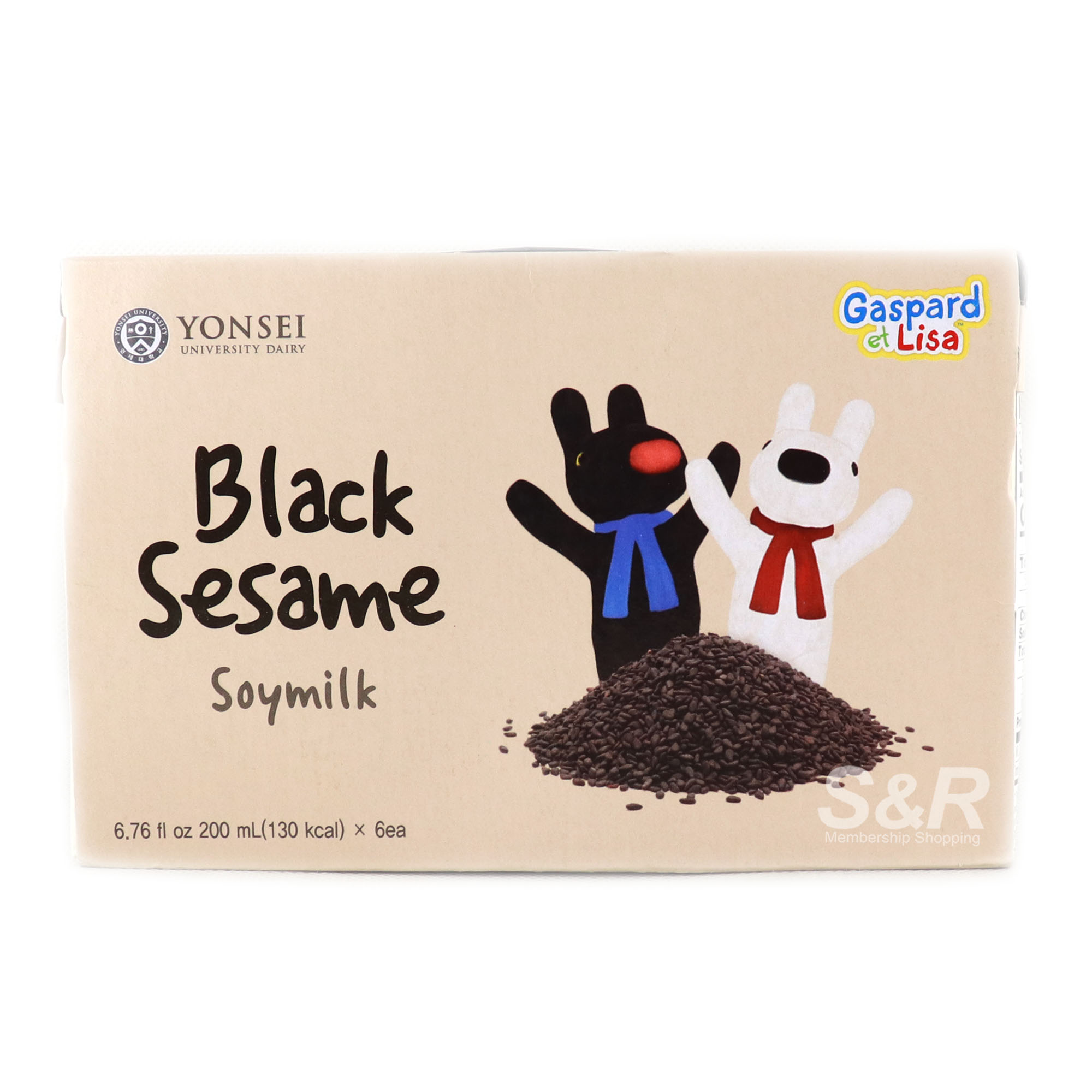 Yonsei Black Sesame Soy Milk 6 milk boxes
